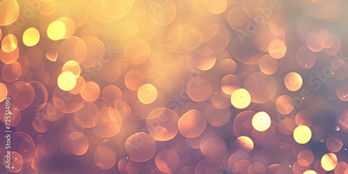 colorful Festive abstract Background particle defocused. Sparkling. Abstract blurred festive background in gold and violet colors with bokeh lights.christmas,new year banner