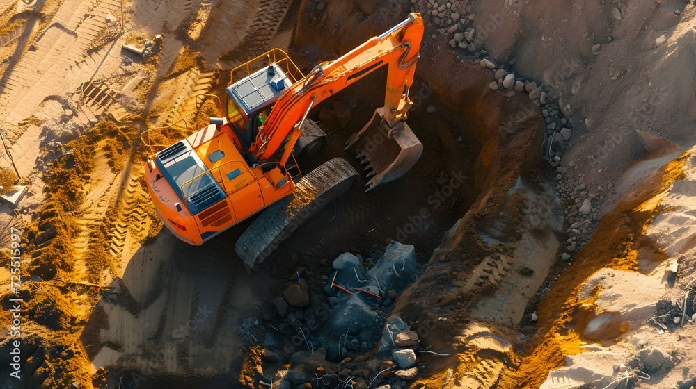 Fototapeta premium excavator 07(Ai)