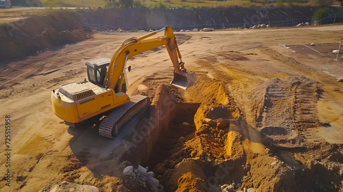 Wallpaper Mural excavator 05(Ai) Torontodigital.ca