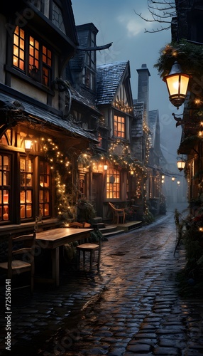 Street in the old town of Schwaebisch Hall, Germany