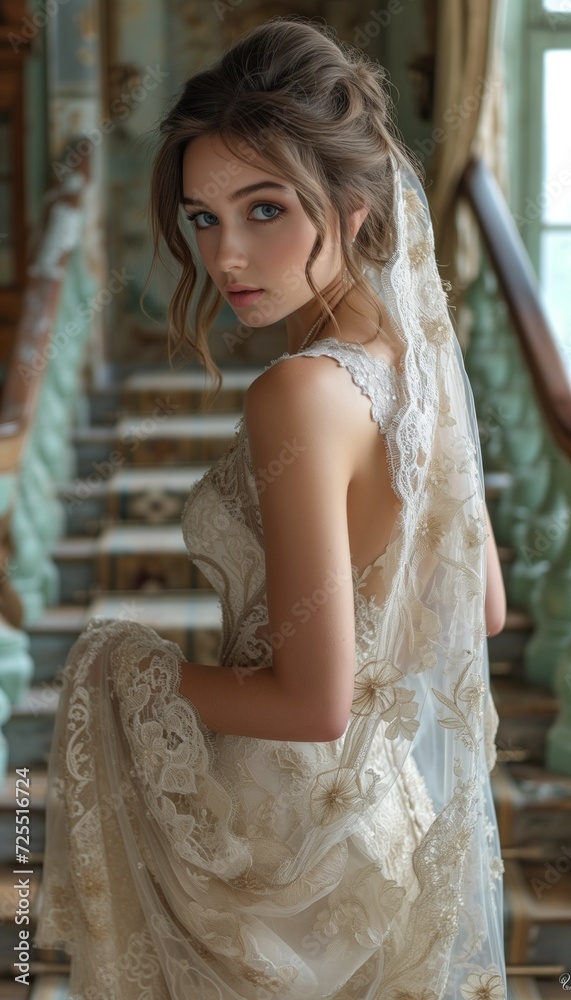 Beautiful Bride in Hotel Surroundings Beautiful Bride in Hotel Surroundings
