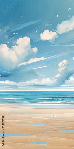 beach background illustration