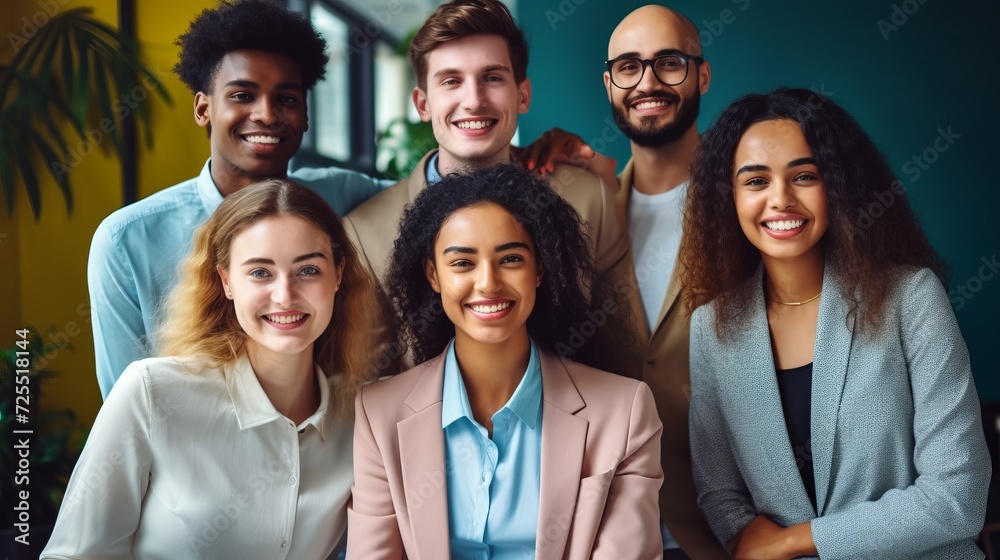 group of young business people with different ethnicity work together as a team group of young business people with different ethnicity work together as a team