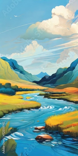river illustration