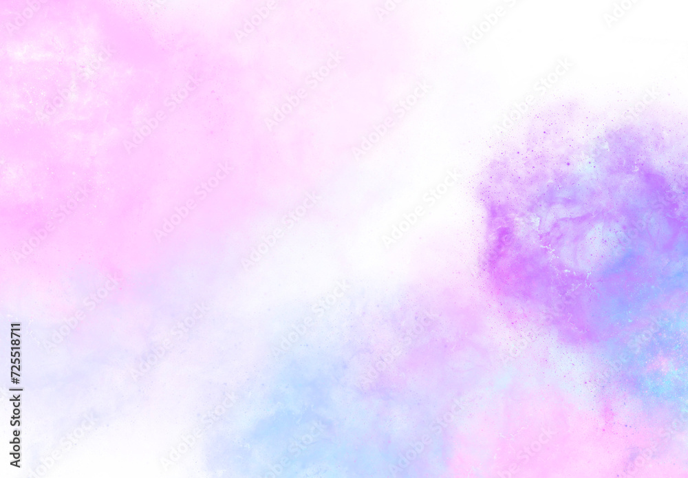 abstract watercolor background with watercolor splashes pastel pink blue transparent backgr Clip art nebula galaxy