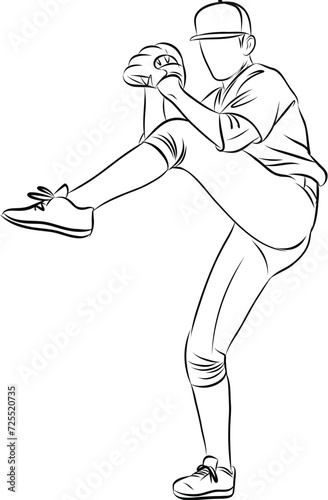 Baseball players in dynamic action in action