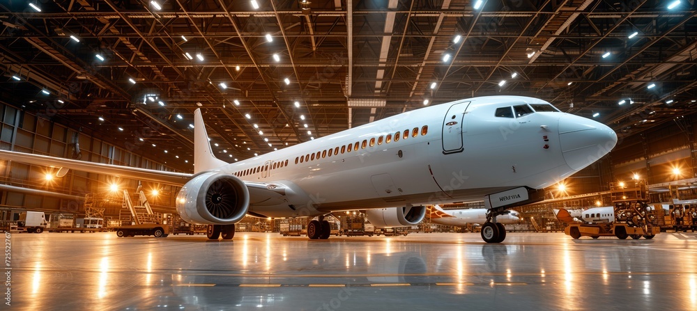 Aircraft maintenance in hangar system check and spare parts replacement for safe flights Aircraft maintenance in hangar system check and spare parts replacement for safe flights