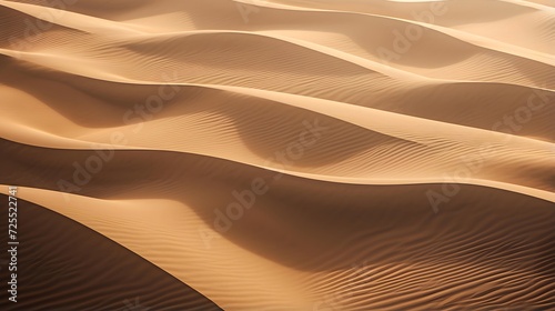 Panoramic view of sand dunes in Abu Dhabi, United Arab Emirates © Michelle