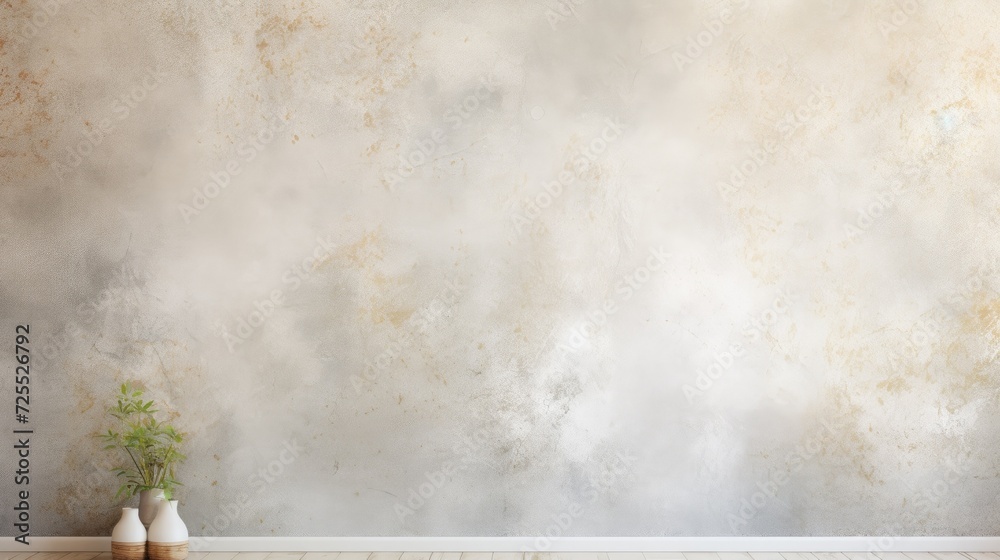 Seamless faux plaster, sponge painting fresco, limewash, concrete or cement inspired rustic accent wall background texture. stucco wallpaper pattern, neutral earthy warm