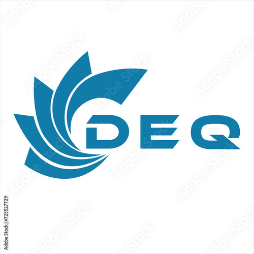 DEQ letter design. DEQ letter technology logo design on white background. DEQ Monogram logo design for entrepreneur and business photo