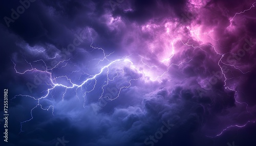 Lightning texture. unstable atmosphere, thick layers of clouds, thunderstorm. generative AI