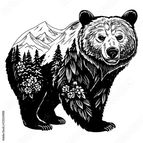 Bear clipart, valentine day, valentine clipart, cute bear svg, animal svg, animal eps, animal clipart, jungle png, tiger, animal, vector, tattoo, head, cat, wild, illustration, mammal, bear, logo,
