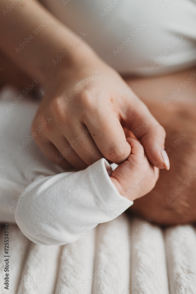 Newborn photography details, baby tiny toes and fingers Newborn photography details, baby tiny toes and fingers