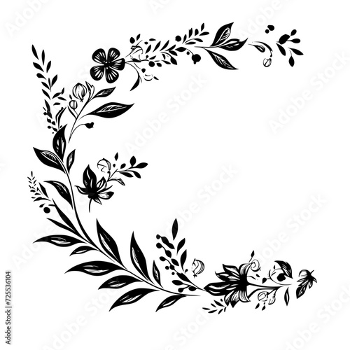 Fototapeta Naklejka Na Ścianę i Meble -  wreath SVG, wreath png, wreath frame, frame svg, frame illustration, wreath illustration, frame, vector, vintage, floral, design, decoration, pattern, ornament, border, illustration, flower, ornate, a