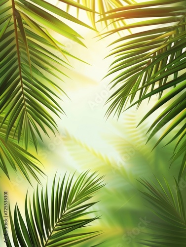 Palm Sunday Poster design  realistic  HD  copy space - generative ai