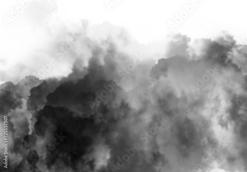 cloudscape of rain and storm clouds 3d illustration transparent background clip art photo