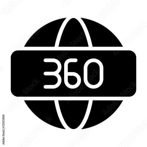 360 Degrees Vector Icon