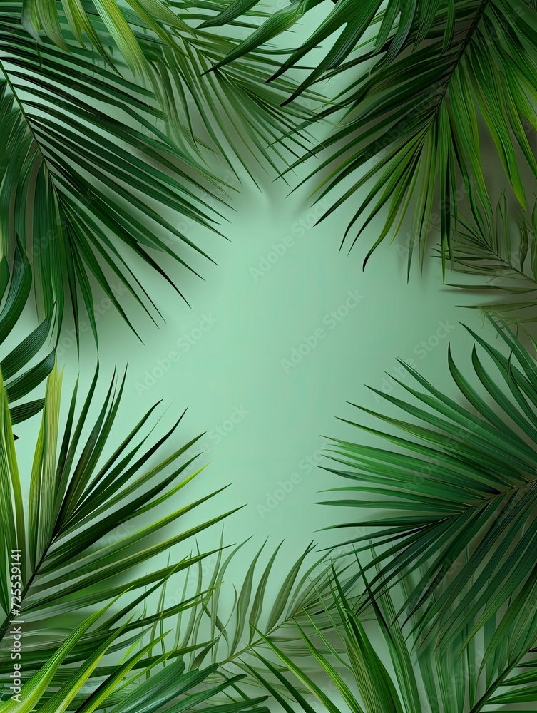 Palm Sunday Poster design, realistic, HD, copy space - generative ai