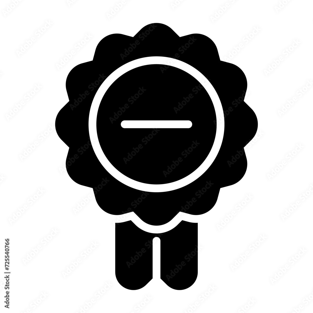 Fotografie Ribbon Vector Icon