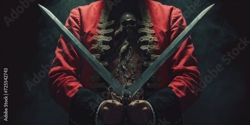 Fényképezés Embodying The Pirate Ethos, This Evocative Image Denotes Danger And Rebellion