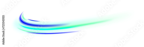 Image of speed motion on the road. Long exposure of motorways as speed. Speed of light concept background png. 