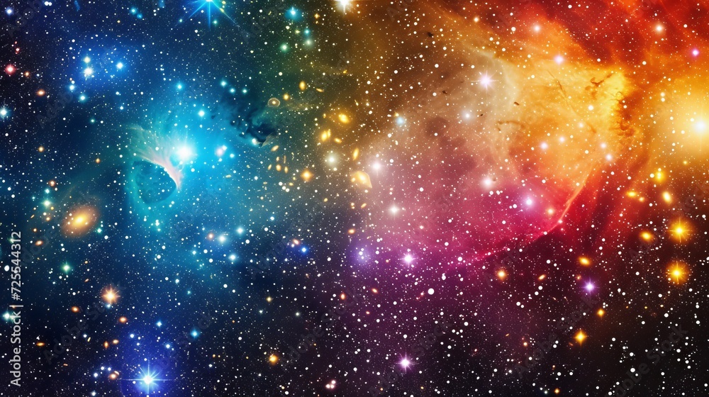 Amazing space background with stars and nebula