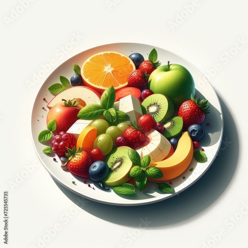 Exquisite Fruit Salad  A Culinary Masterpiece of Fresh and Vibrant Fruits