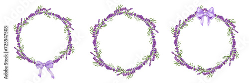 frame with lavender flowers