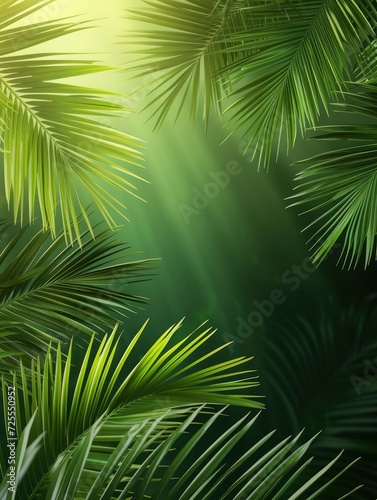 Palm Sunday Poster design, realistic, HD, copy space - generative ai © Nia™