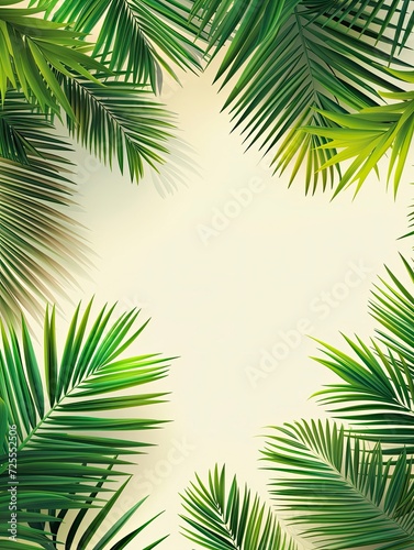 Palm Sunday Poster design, realistic, HD, copy space - generative ai