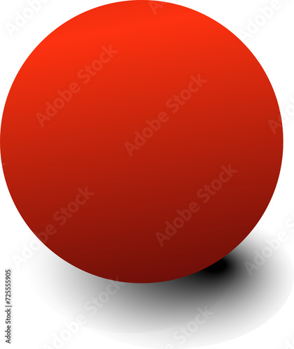 Free Download Red paper circle and shadow. Element for design - GFXLoad