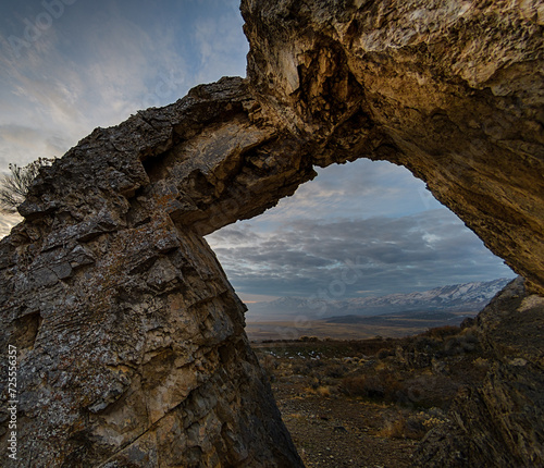 Chinese Arch Sunrise, Golden Spike National Monument, Corrine Utah