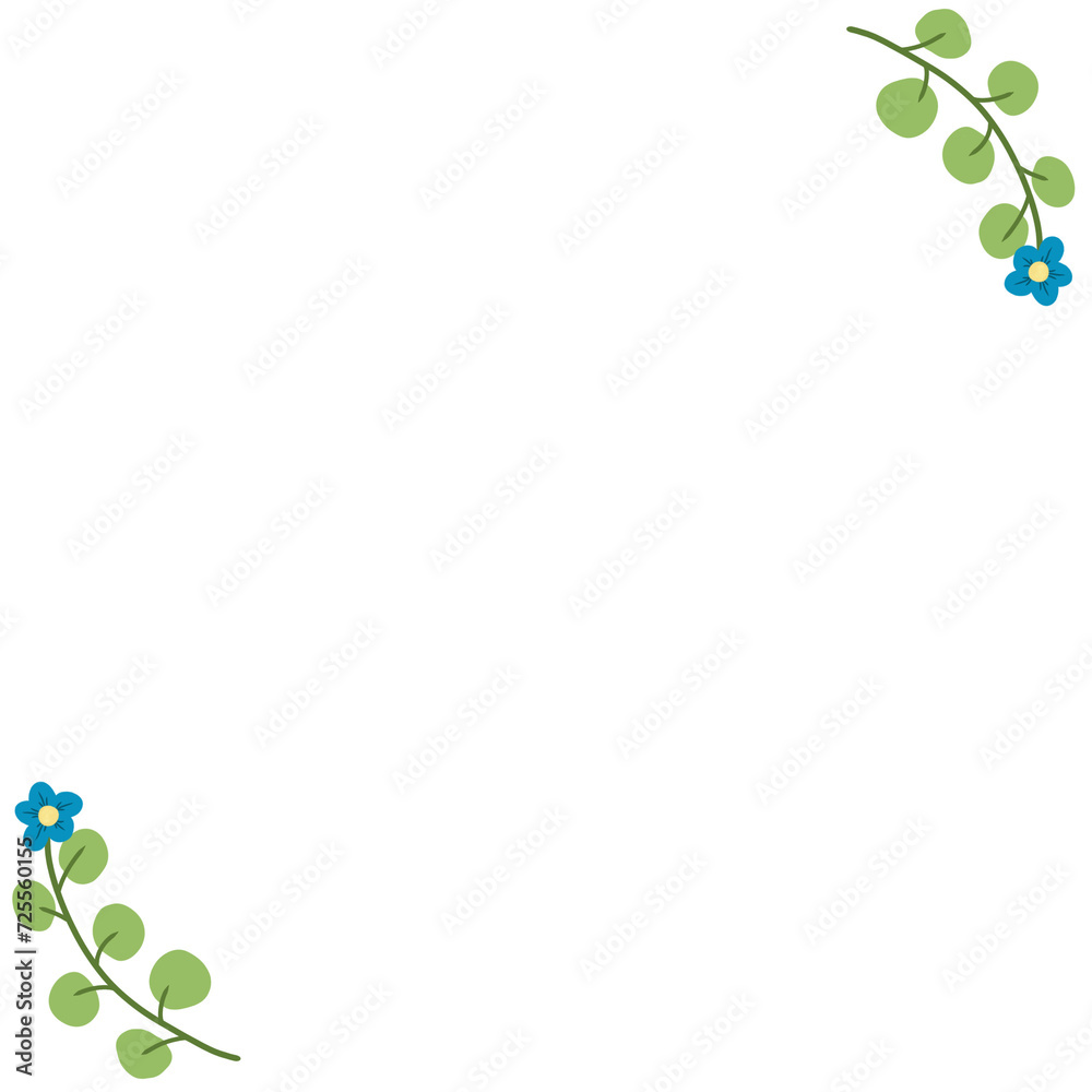 floral frame for decoration, invitation, greeting card floral frame for decoration, invitation, greeting card