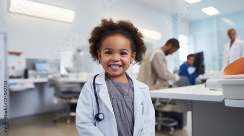 Playful pediatrician providing excellent care to young patients