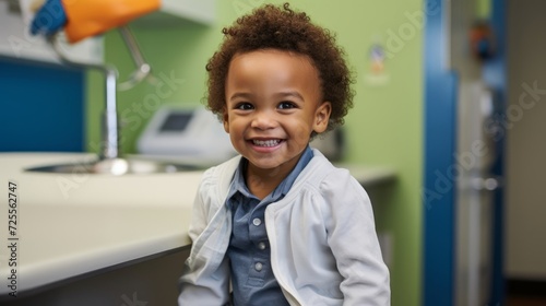 Playful pediatrician providing excellent care to young patients