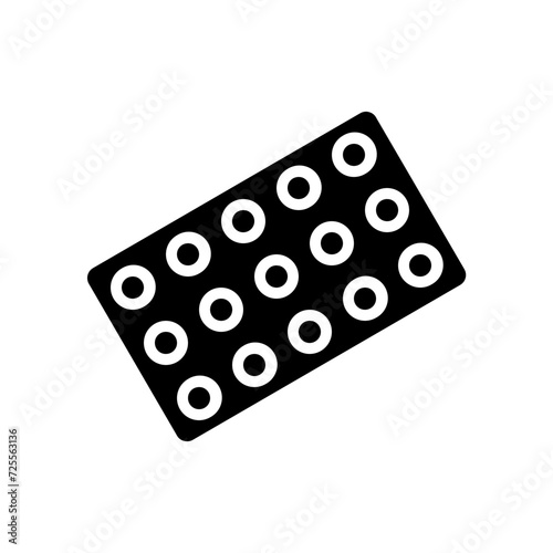 family planning pills solid icon