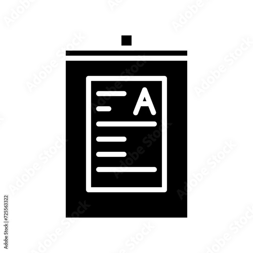 blood bag solid icon
