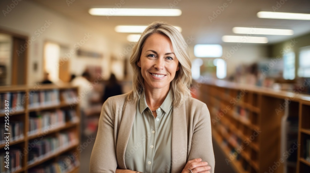Radiant career counselor in guidance office helping students navigate paths Radiant career counselor in guidance office helping students navigate paths