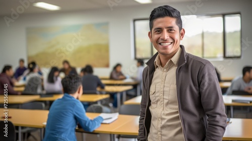 Dedicated ESL instructor in diverse language center commitment to language acquisition
