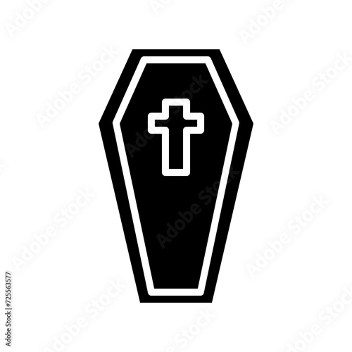 coffin solid icon
