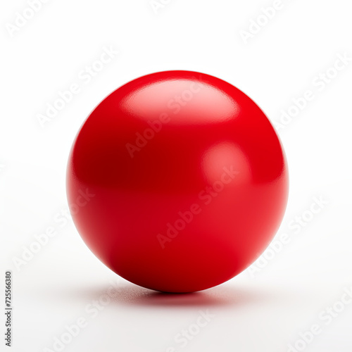 red sphere isolated on white