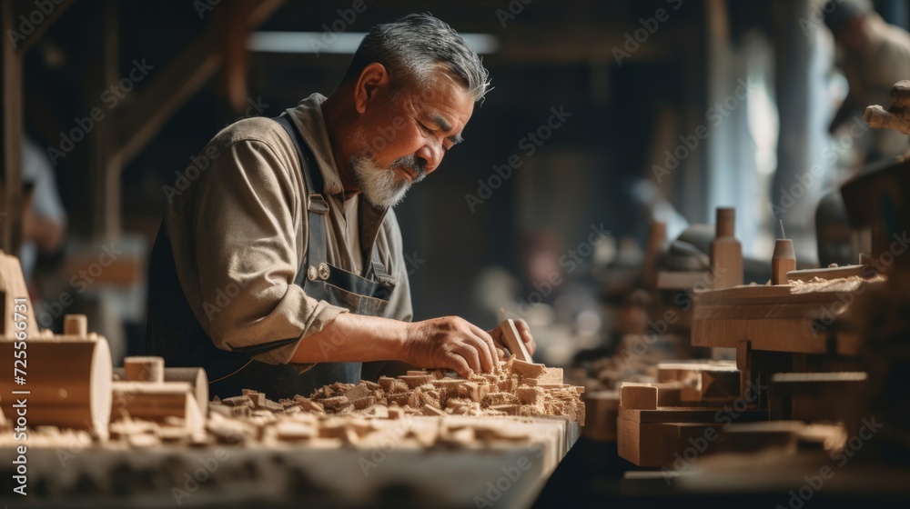 Skilled joiner excels at work Skilled joiner excels at work