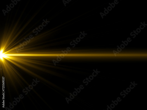 金色のひらめき、閃光のエフェクト背景