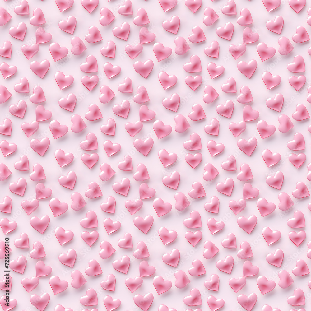 Seamless Pink Hearts Pattern Background Seamless Pink Hearts Pattern Background