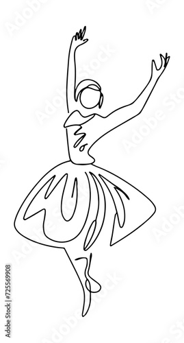 A Professional Abstract Minimalist Continuous Line Drawing Of A Graceful Whirling Darvesh, one Line Art , simple line 