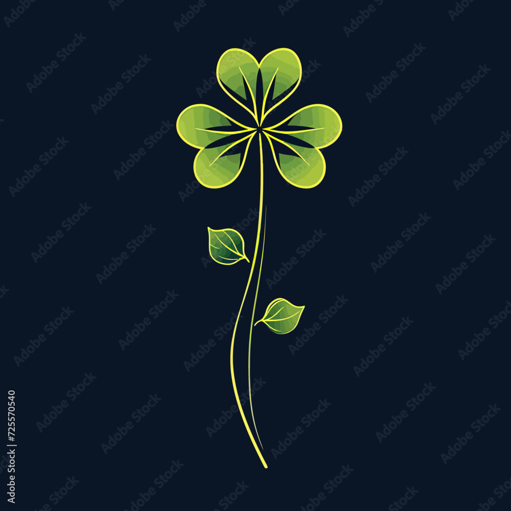 Clover Leaf illustration logo