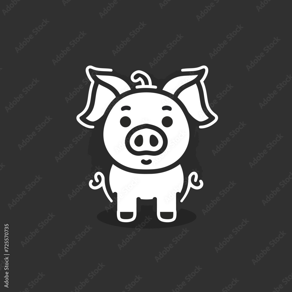 Pig Logo Minimalist Pig Logo Minimalist