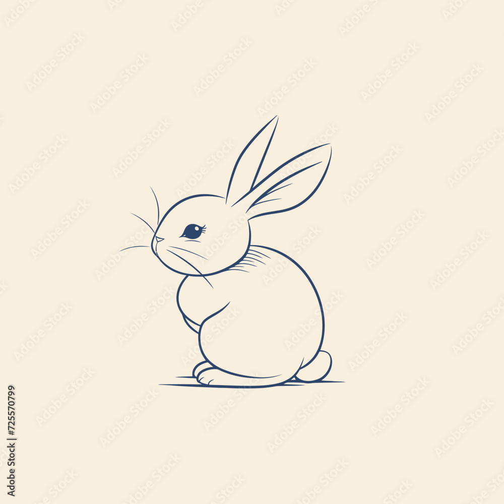 Rabbit Bunny Minimalist Logo Rabbit Bunny Minimalist Logo