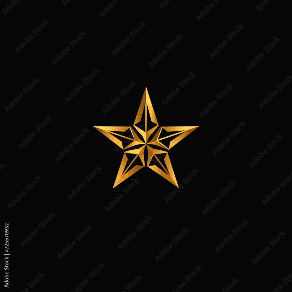 Obraz premium Star Logo Minimalist