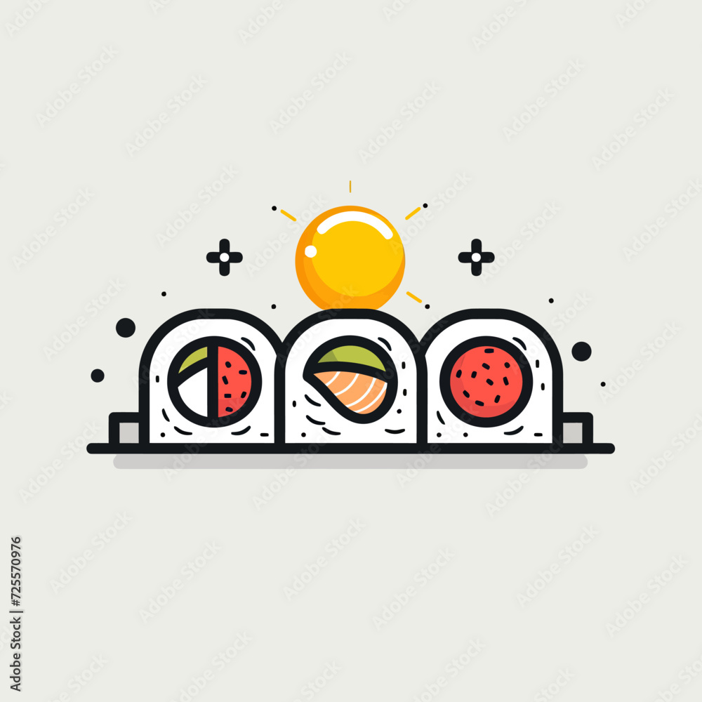Fototapeta premium sushi logo